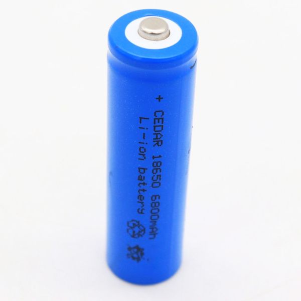 Акумуляторна батарейка 18650 Li-lon (6800mAh), 3,7В, 1 шт / Літій-іонний акумулятор / Багаторазова батарейка  234573215 фото