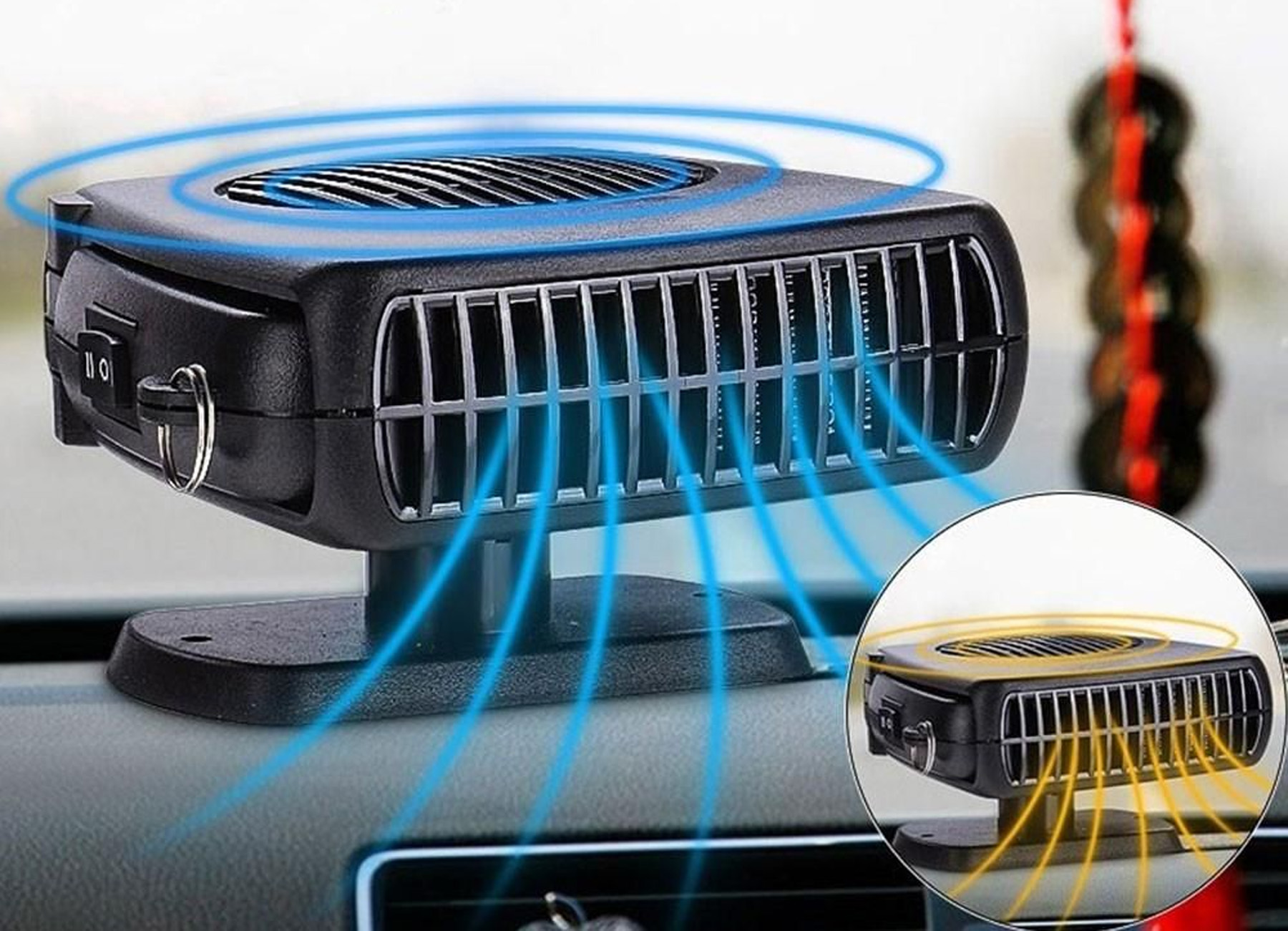 Купить Автомобильный обогреватель салона, 200W, Air Heater Fan / Автодуйка  от прикуривателя / Тепловентилятор 123462618 в интернет магазине Loco